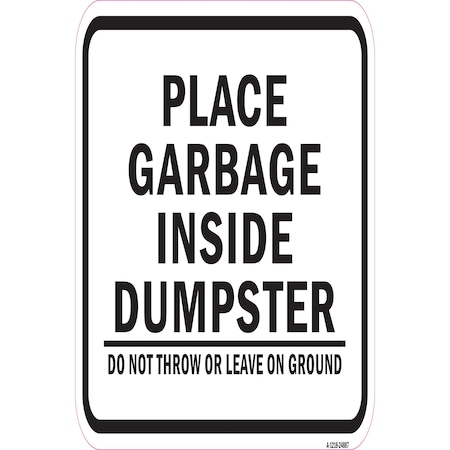 Signmission Safety Sign, 12 in Height, Aluminum, 18 in Length, 24887 A-1218-24887